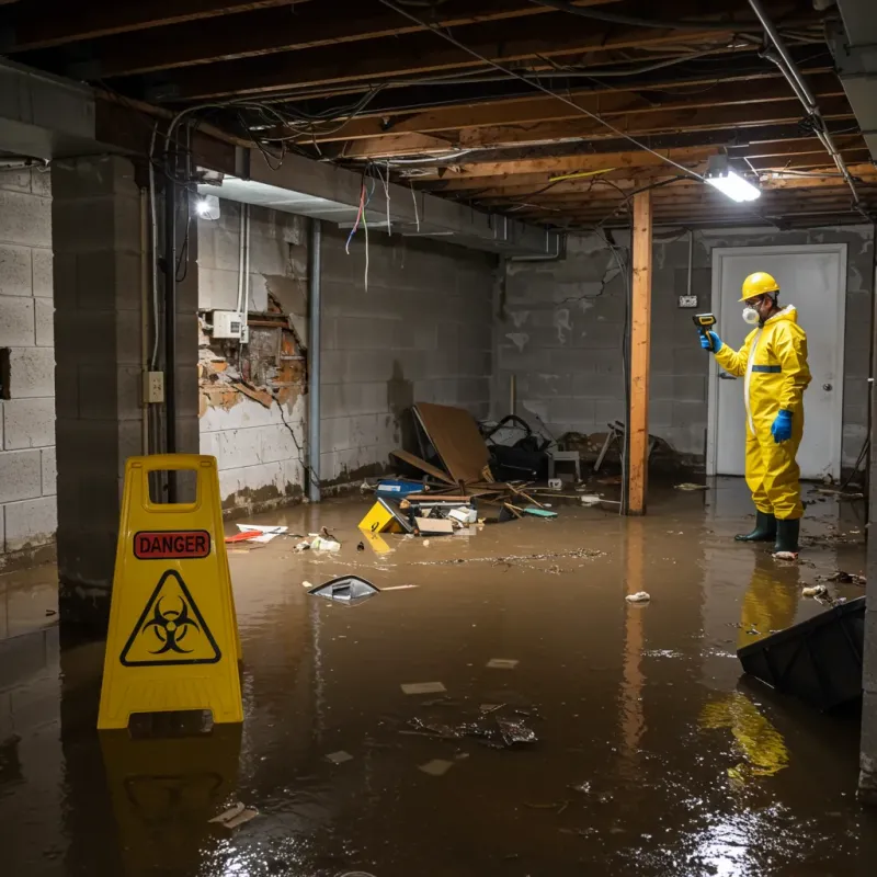 Flooded Basement Electrical Hazard in Moretown, VT Property